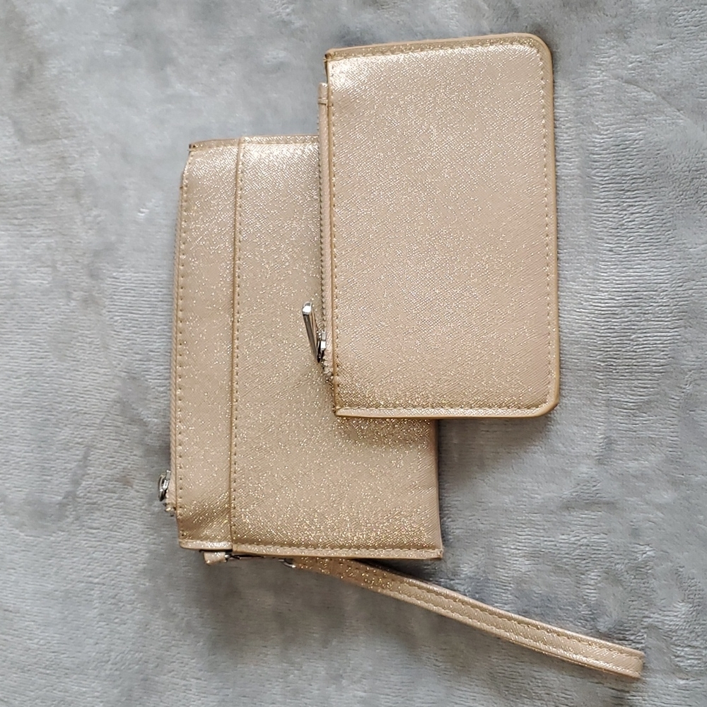 Maurices gold wristlet